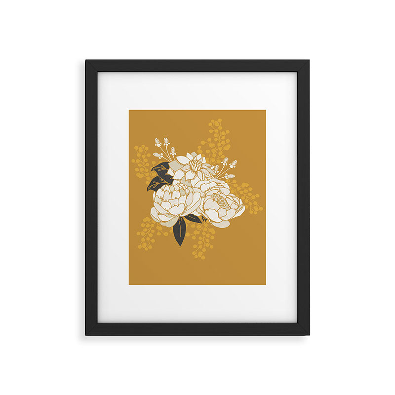 Glam Florals - Gold Framed Art Print Gallery Image 4