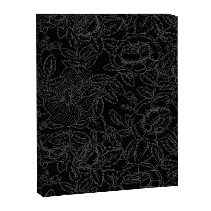 Gothic Country Rose in Black Canvas Print Gallery Image 1