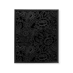 Gothic Country Rose in Black Framed Canvas Print Gallery Image 8