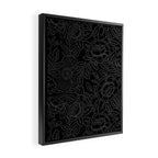 Gothic Country Rose in Black Framed Canvas Print Gallery Image 2