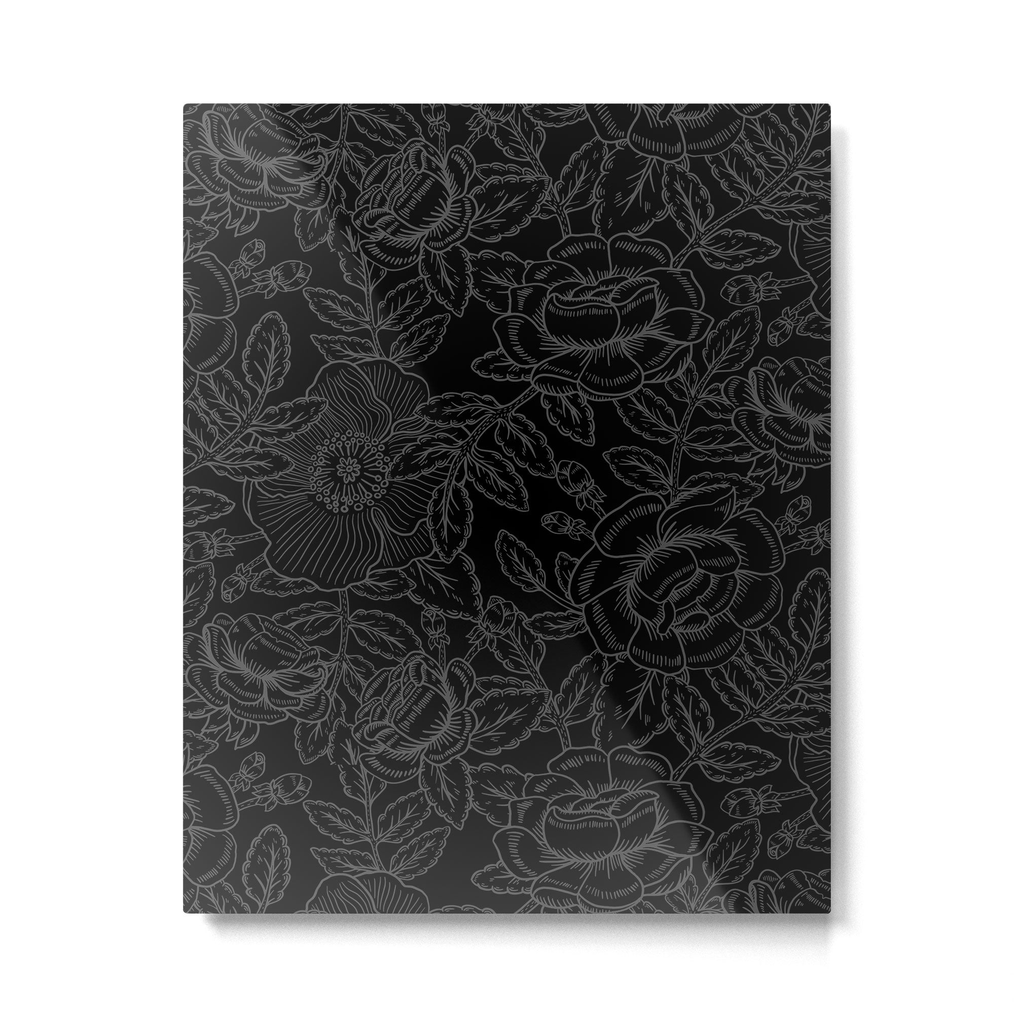Gothic Country Rose in Black Metal Print Gallery Image 6