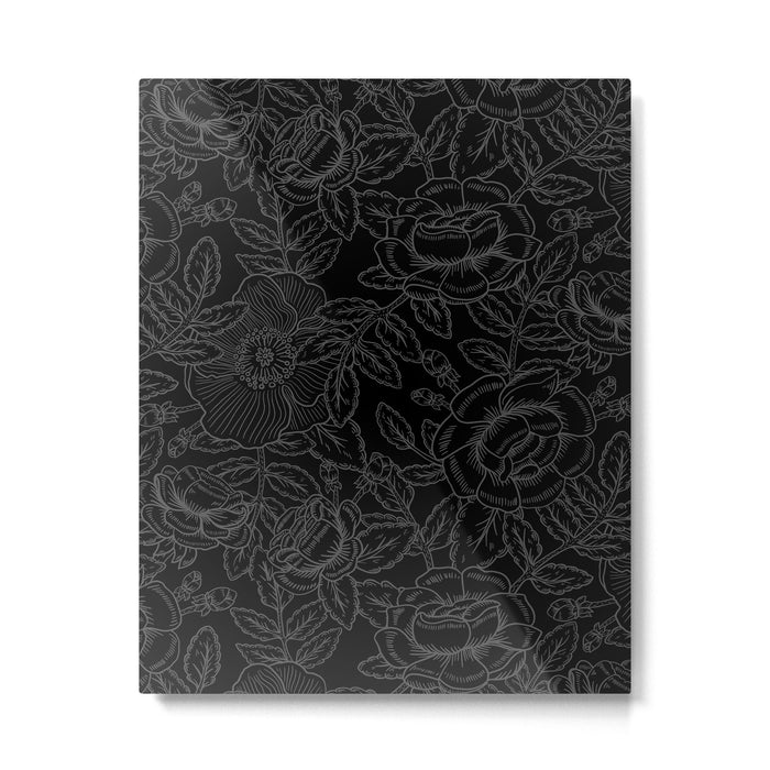 Gothic Country Rose in Black Metal Print Gallery Image 1