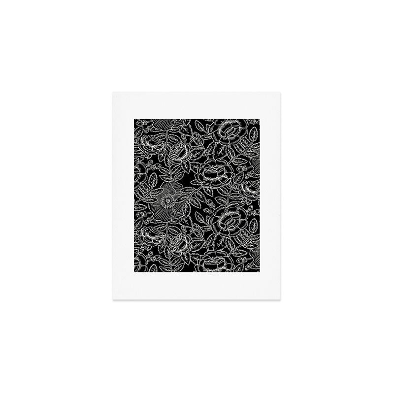 Gothic Rose in Black and White Art Print Gallery Image 1