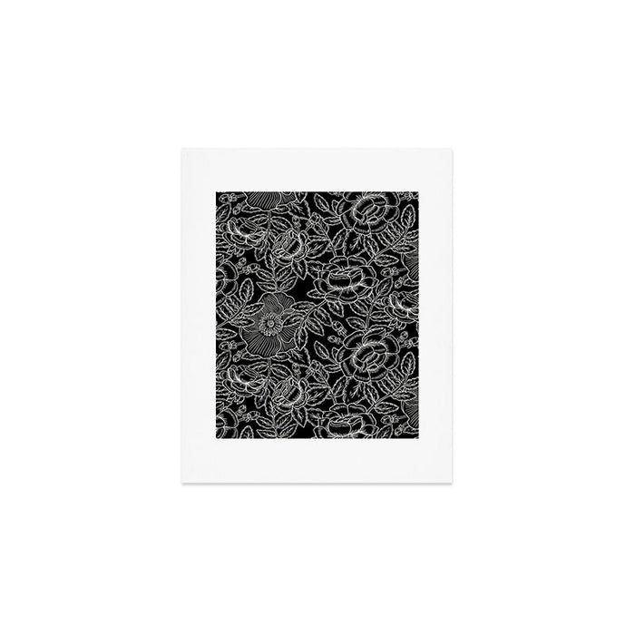 Gothic Rose in Black and White Art Print Gallery Image 1