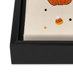 Happy Pumpkins - Beige Framed Canvas Print Gallery Image 3
