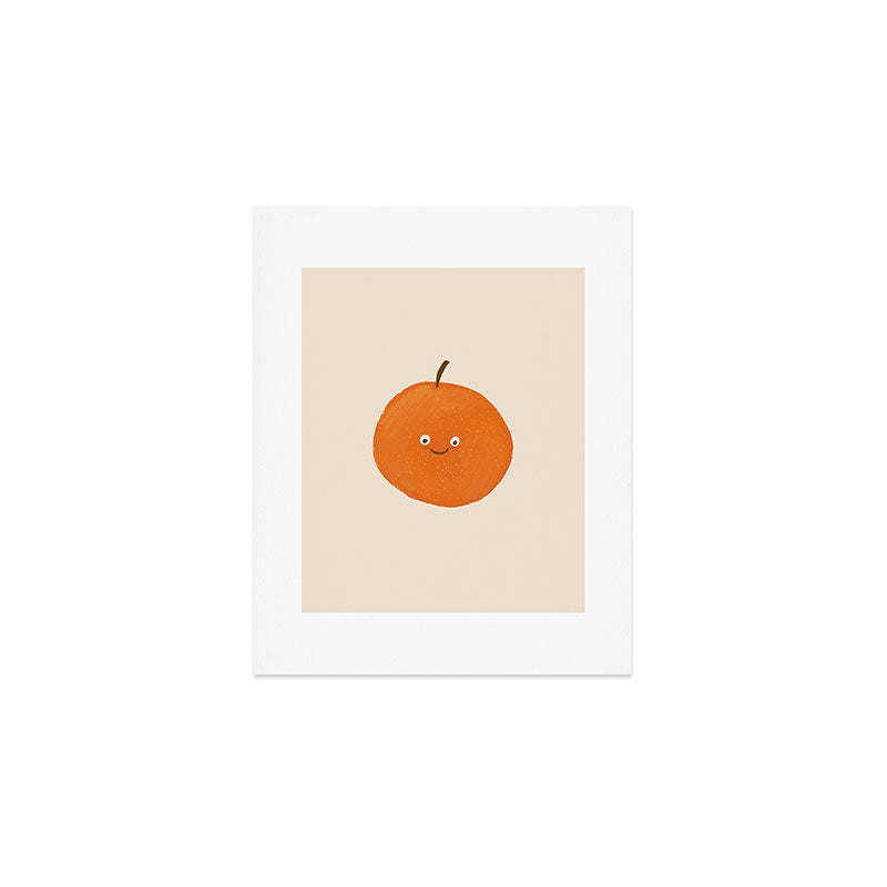Kawaii Orange Art Print Gallery Image 1