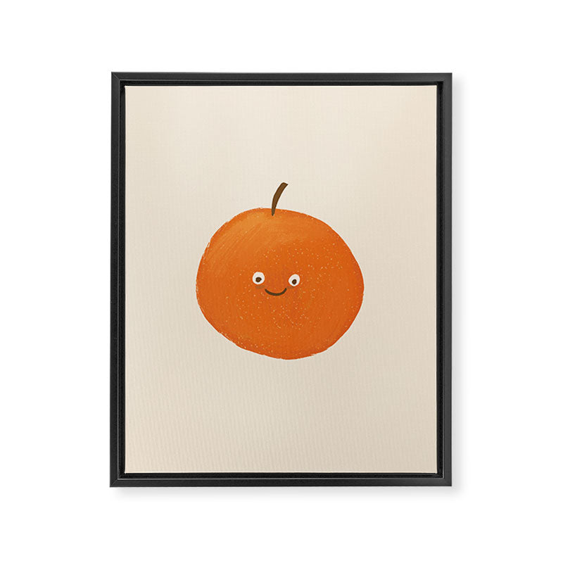 Kawaii Orange Framed Canvas Print Gallery Image 8