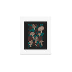 Moody Mushrooms and Pinecones Art Print Gallery Image 1