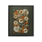 Mushroom Butterfly Garden Framed Canvas Print Gallery Image 8