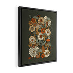 Mushroom Butterfly Garden Framed Canvas Print Gallery Image 2