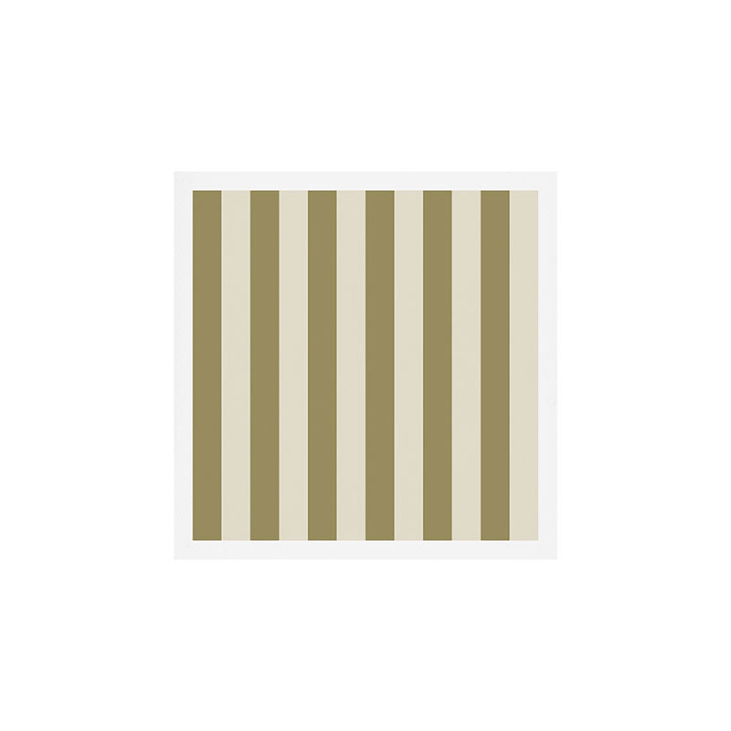 Olive Green Stripes Art Print Gallery Image 1