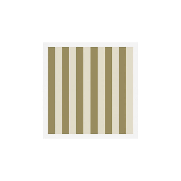 Olive Green Stripes Art Print Gallery Image 1