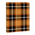 Orange + Black Plaid Canvas Print Gallery Image 6