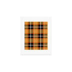Orange + Black Plaid Art Print Gallery Image 1