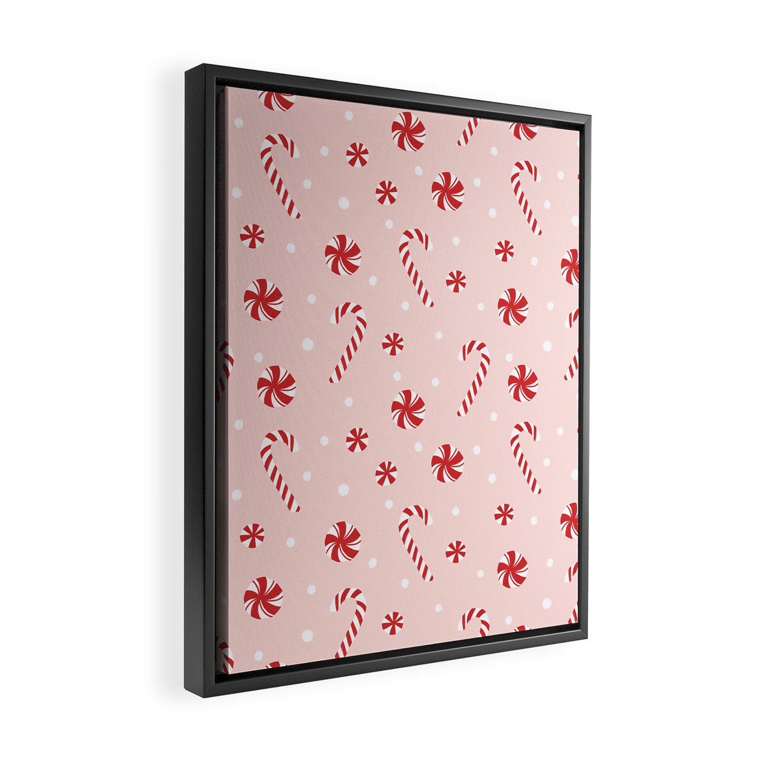 Peppermint Christmas Framed Canvas Print Gallery Image 2