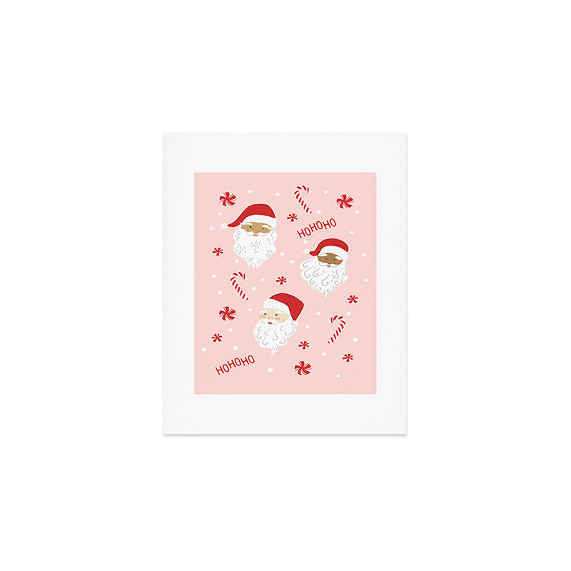 Peppermint Santas Art Print Gallery Image 1
