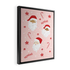 Peppermint Santas Framed Canvas Print Gallery Image 2