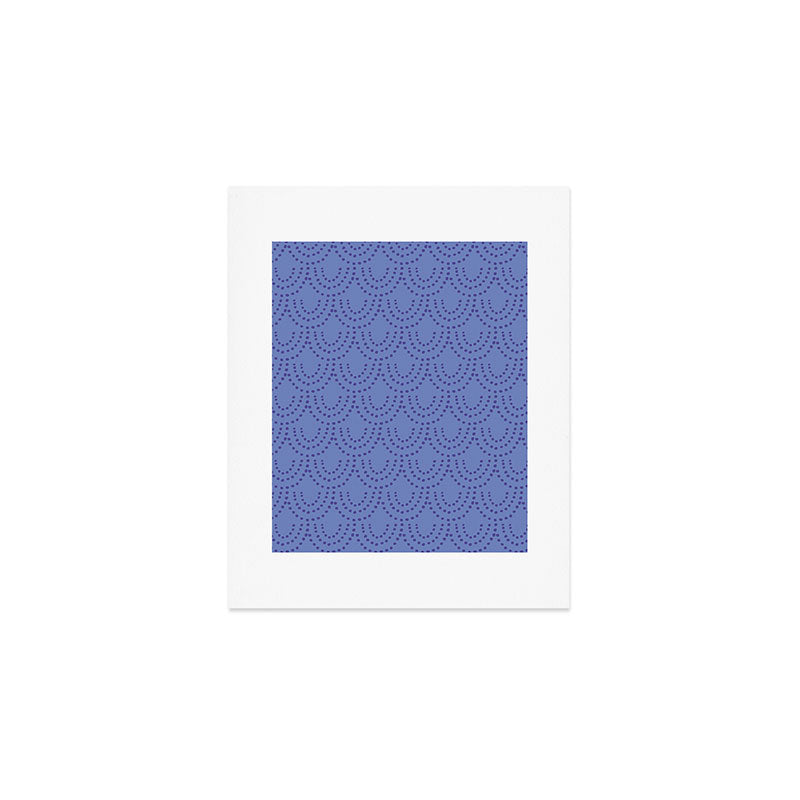 Periwinkle Scallops Art Print Gallery Image 1