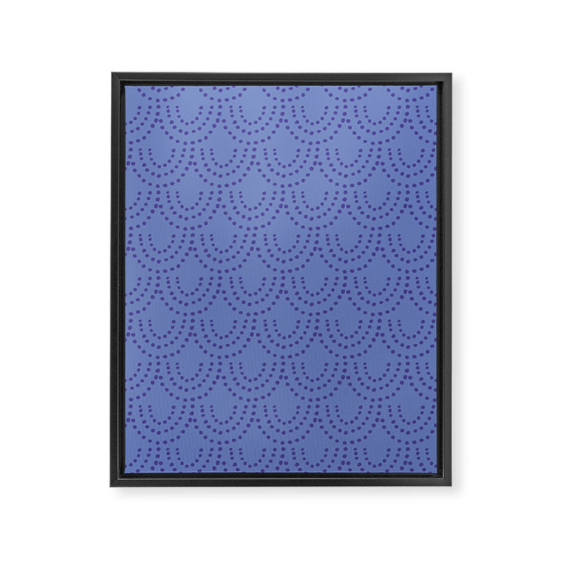 Periwinkle Scallops Framed Canvas Print Gallery Image 8