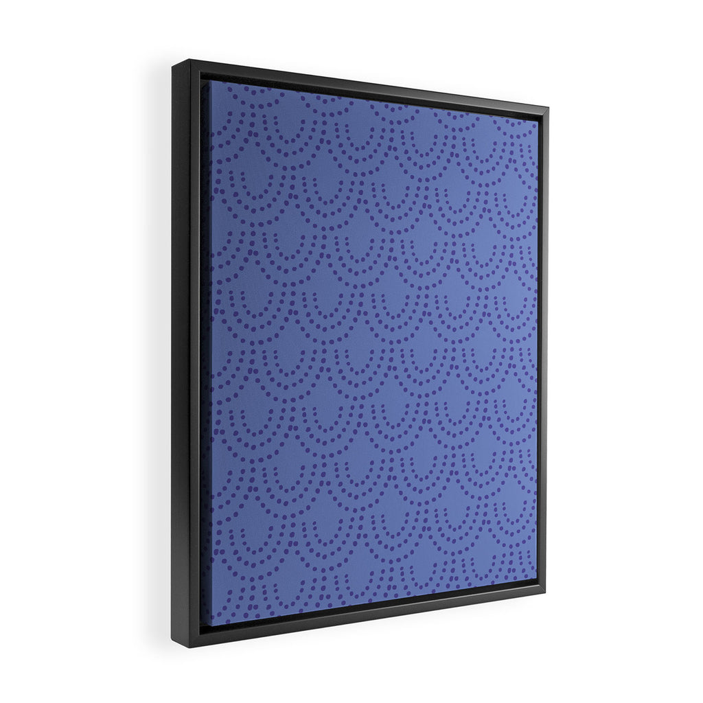 Periwinkle Scallops Framed Canvas Print Gallery Image 2