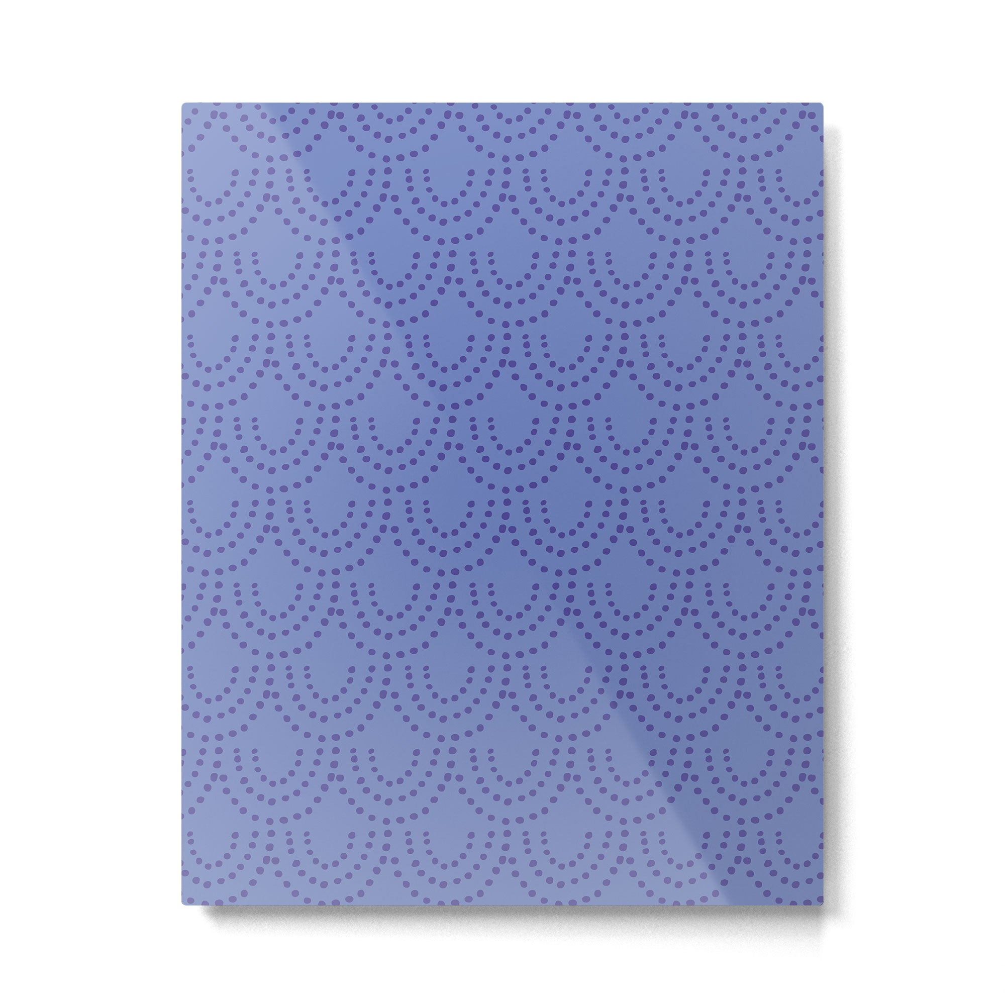 Periwinkle Scallops Metal Print Gallery Image 6