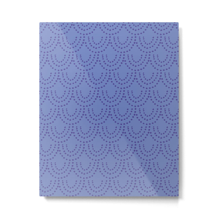 Periwinkle Scallops Metal Print Gallery Image 1