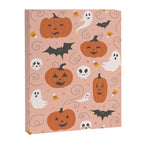 Pumpkin Party on Blush Pink Canvas Print Gallery Image 8