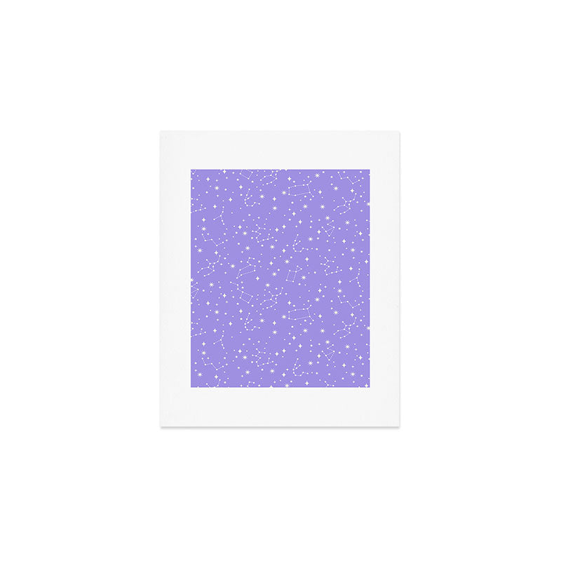 Purple Constellations Art Print Gallery Image 1