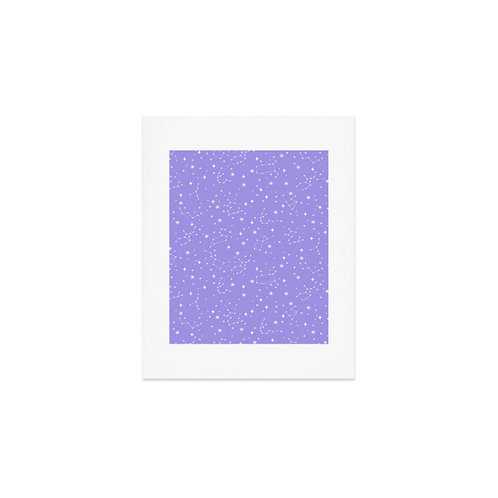 Purple Constellations Art Print Gallery Image 1