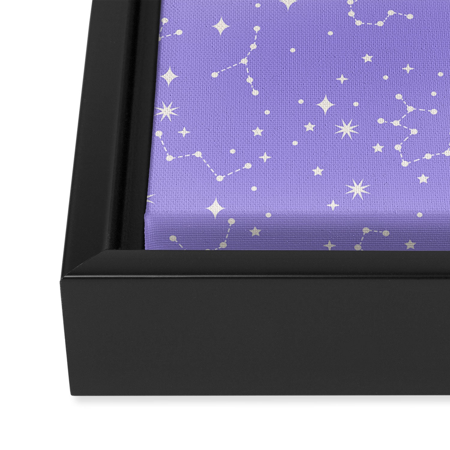 Purple Constellations Framed Canvas Print Gallery Image 3