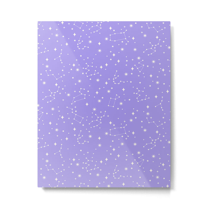 Purple Constellations Metal Print Gallery Image 1