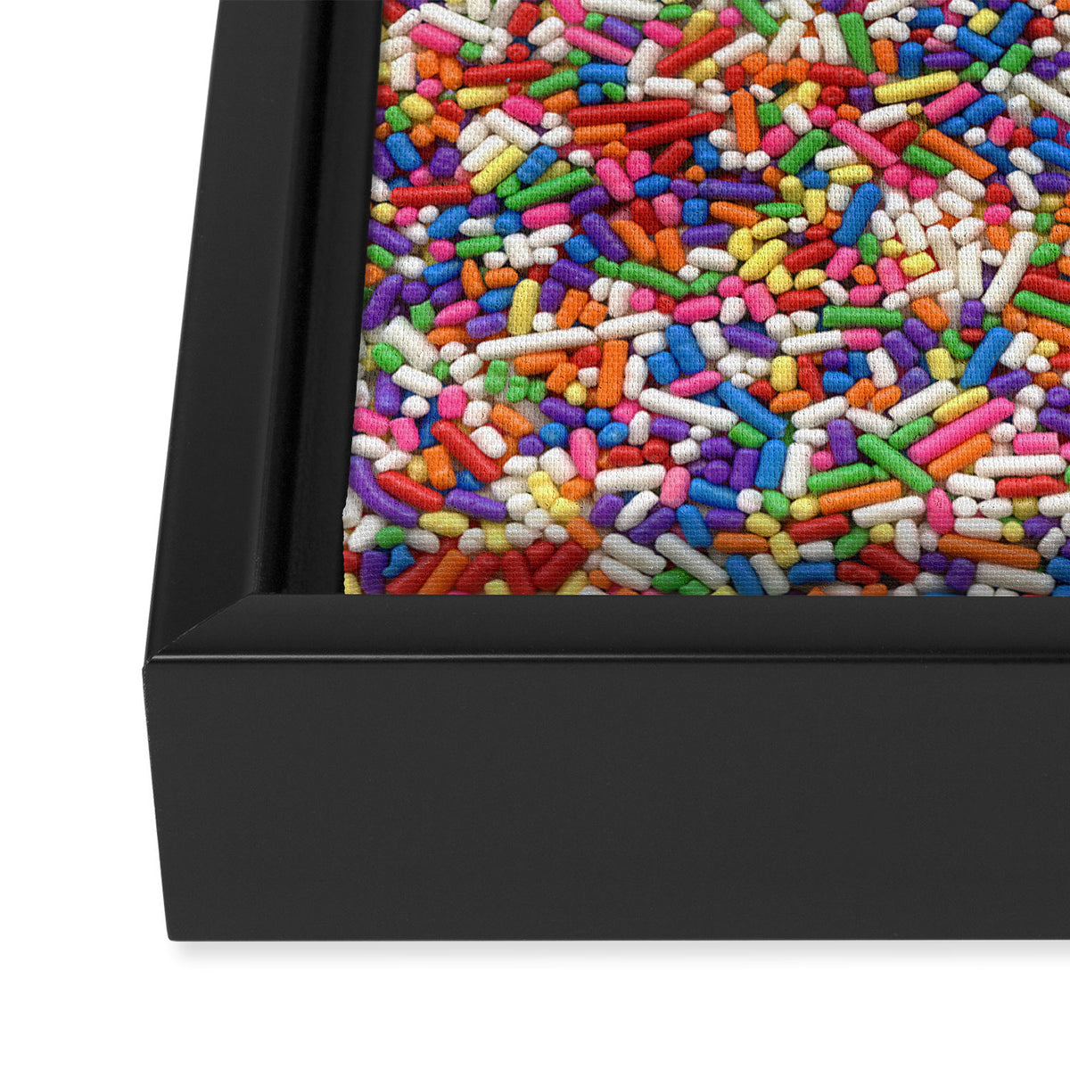 Rainbow Sprinkles Framed Canvas Print Gallery Image 3