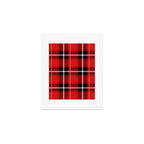 Red + Black Plaid Art Print Gallery Image 1