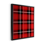 Red + Black Plaid Framed Canvas Print Gallery Image 2