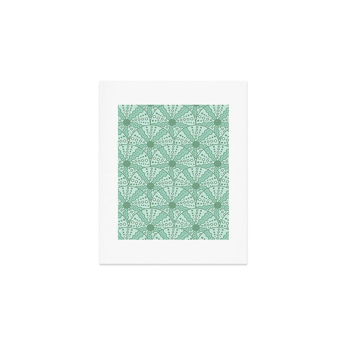 Sea Urchins - Aqua Blue Art Print Gallery Image 1