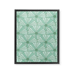 Sea Urchins - Aqua Blue Framed Canvas Print Gallery Image 6
