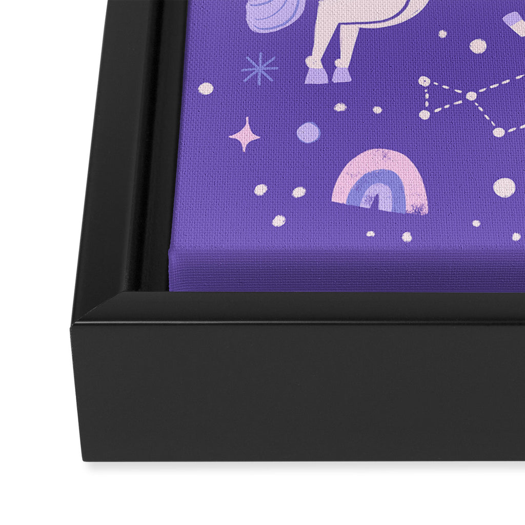 Space Unicorns Framed Canvas Print Gallery Image 3