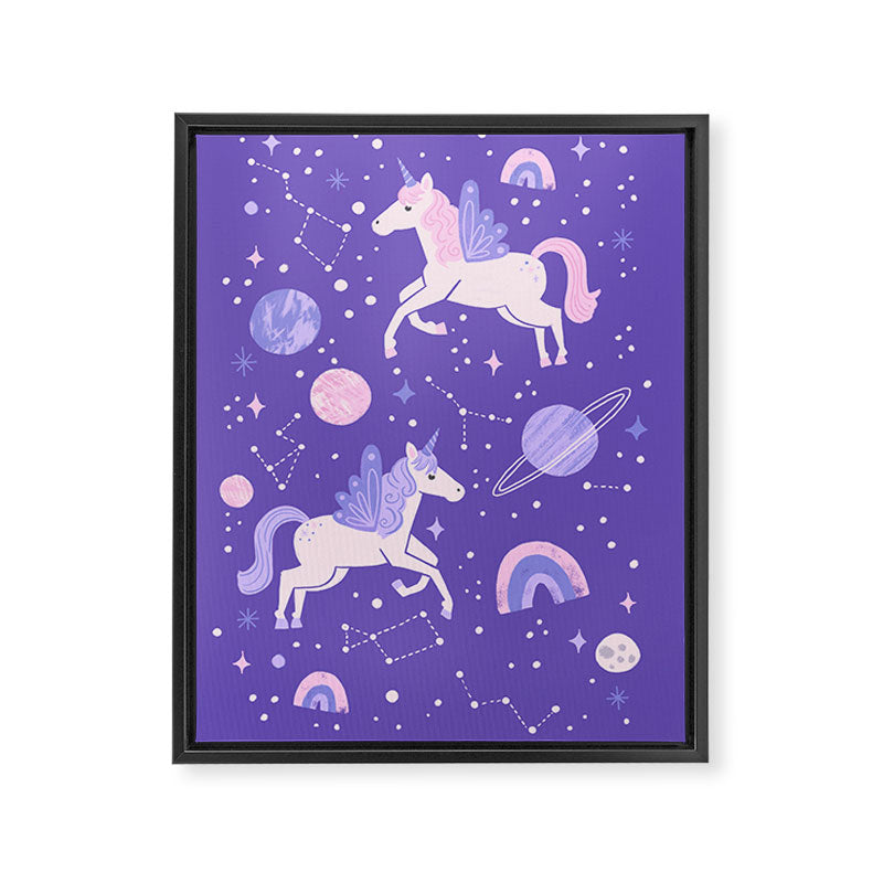 Space Unicorns Framed Canvas Print Gallery Image 8