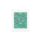 Spring Pattern of Bunnies with Turtles Art Print Gallery Image 1