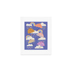 Spring Rain with Umbrellas Art Print Gallery Image 1