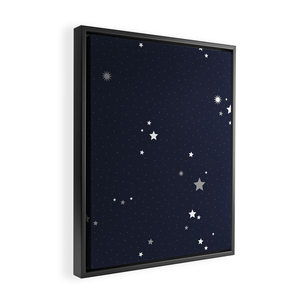 Starry Night Sky Framed Canvas Print Gallery Image 2