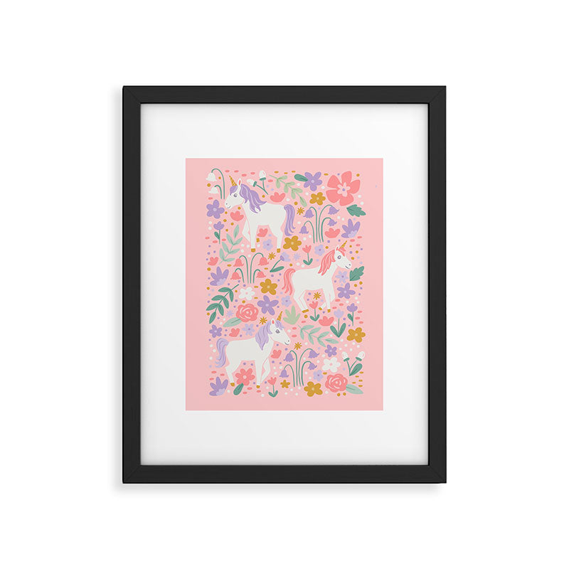 Unicorn Garden Framed Art Print Gallery Image 6