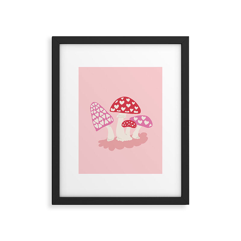 Valentine Mushrooms Framed Art Print Gallery Image 6