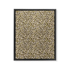 Autumn Oak Pattern in Olive Framed Canvas Print Gallery Image 6