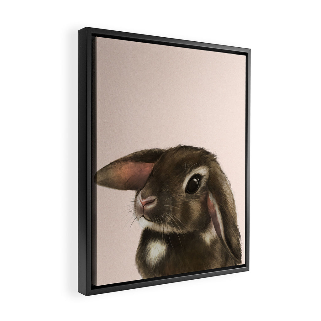 baby bunny Framed Canvas Print Gallery Image 2