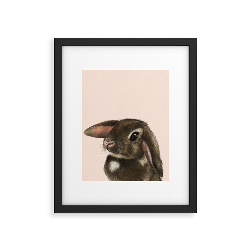 baby bunny Framed Art Print Gallery Image 4
