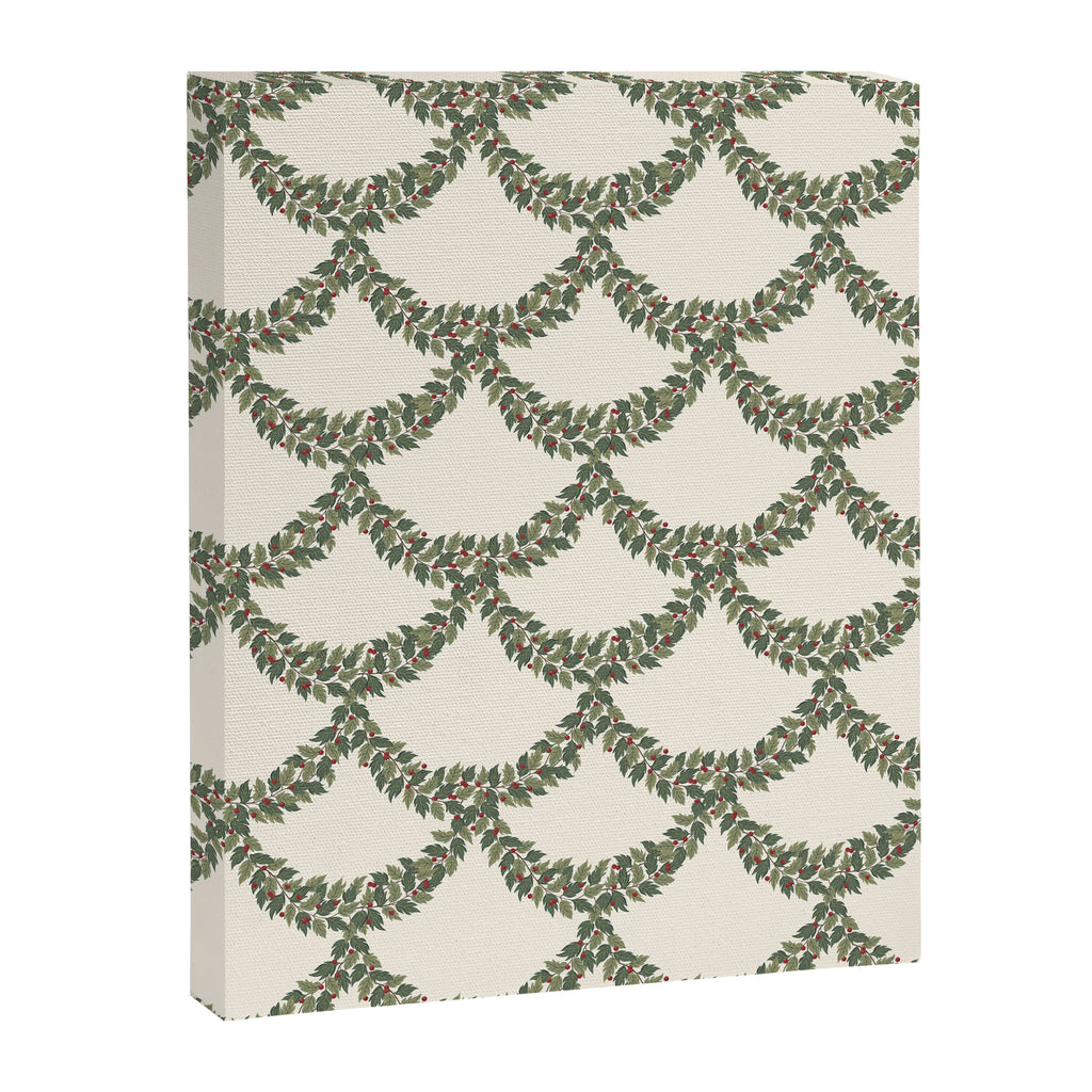 Boughs of Holly Pattern Canvas Print Gallery Image 6