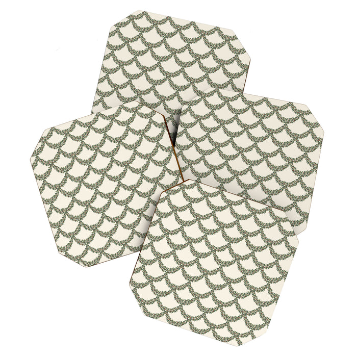 Boughs of Holly Pattern Coaster Gallery Image 1
