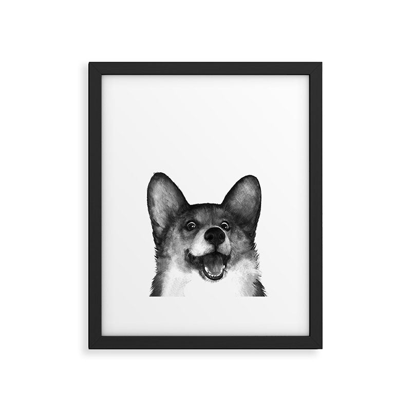 Corgi Framed Art Print Gallery Image 4