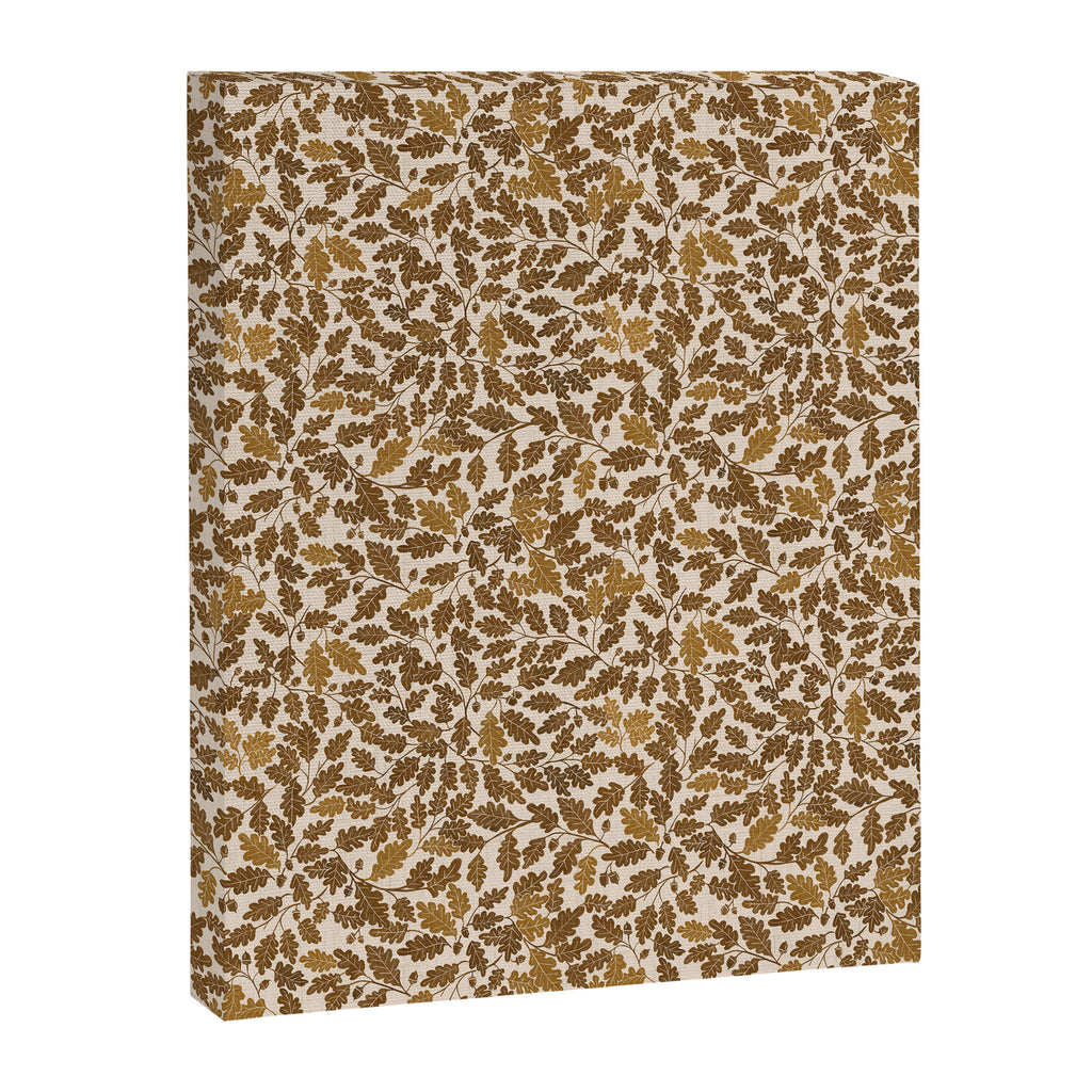 Golden Autumn Oak Pattern Canvas Print Gallery Image 6